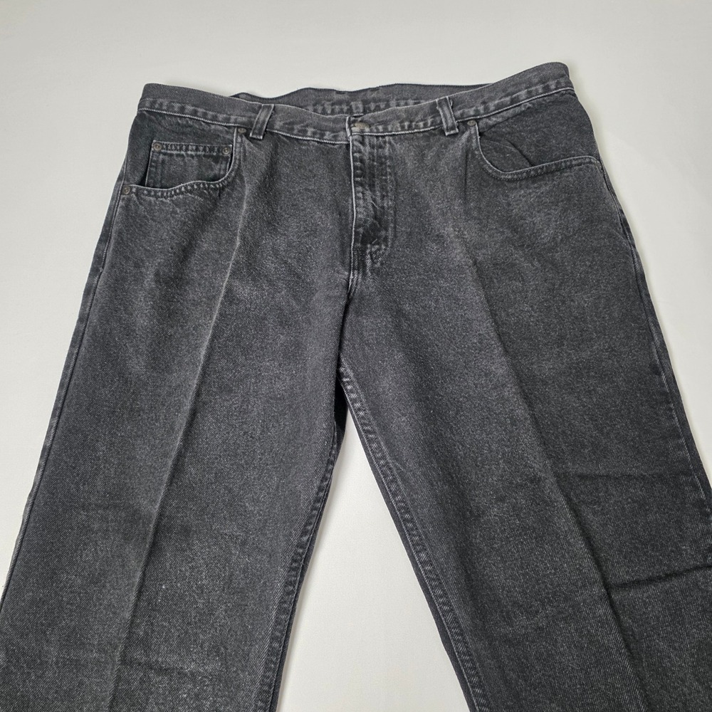 Arizona Jean Company Jeans Mens 38x30 Black Straight Leg Faded Denim Classic Fit